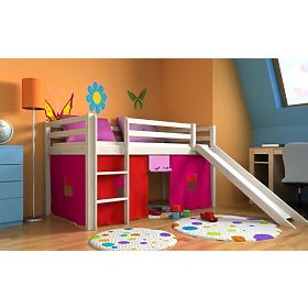 Maison en tissu pour lit surélevé 180x80cm - différents coloris