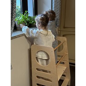 Tour d'apprentissage DOUBLE M pour frères et sœurs - naturel