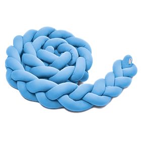 Tour de lit tressée - bleu, T-Tomi