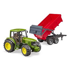 Tracteur Bruder John Deere avec remorque basculante