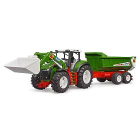 Tracteur Bruder ROADMAX avec chargeur frontal et remorque