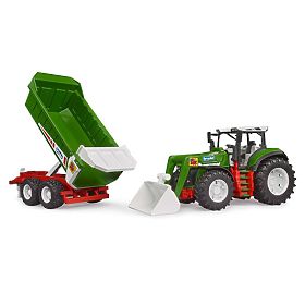 Tracteur Bruder ROADMAX avec chargeur frontal et remorque