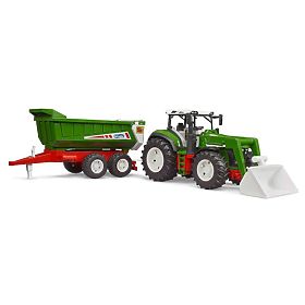 Tracteur Bruder ROADMAX avec chargeur frontal et remorque