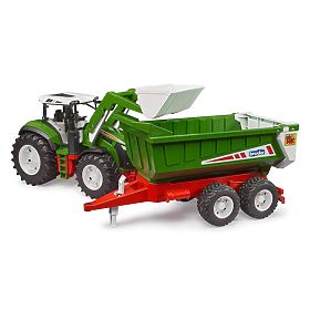 Tracteur Bruder ROADMAX avec chargeur frontal et remorque