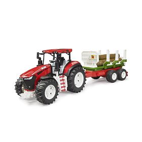 Tracteur Bruder ROADMAX avec remorque à bois et rondins