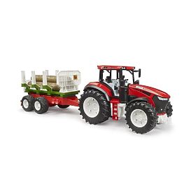 Tracteur Bruder ROADMAX avec remorque à bois et rondins