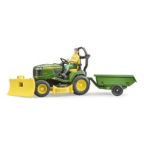 Tracteur de jardin Bruder John Deere X949 avec jardinier, Bruder