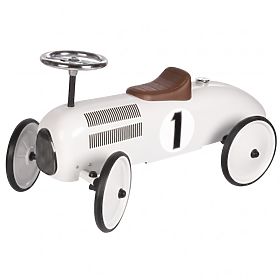Transat bébé en métal blanc