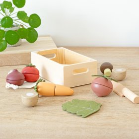 Weggie - Légumes en bois - trancher, Ourbaby