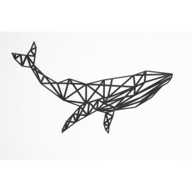 Tableau géométrique en bois - Baleine - différentes couleurs