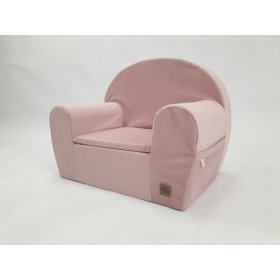 Chaise Enfant Velours - rose, TOLO