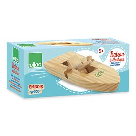 Vilac Bateau en bois à propulsion par élastique