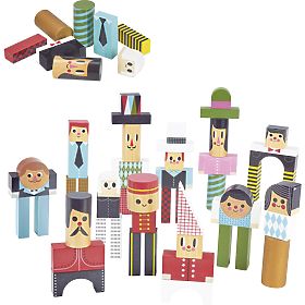 Vilac Blocs en bois personnages