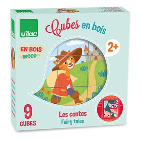 Vilac Cubes en Bois Histoires, Vilac