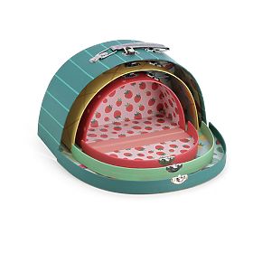 Vilac Ensemble de 3 valisettes Fruits Délicieux Sarah Betz