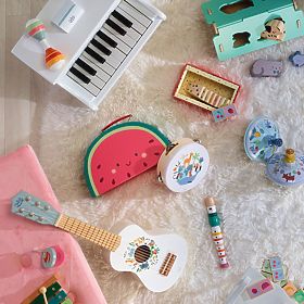 Vilac Ensemble musical en bois Animaux du monde Sarah Betz