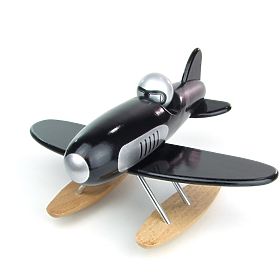 Vilac Hydravion en bois noir, Vilac