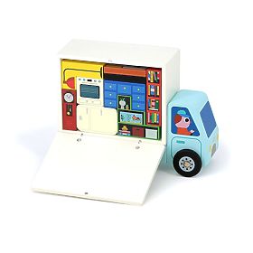 Vilac Jeu de logique en bois Chargez-le correctement ! Déménageurs, Vilac