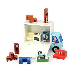 Vilac Jeu de logique en bois Chargez-le correctement ! Déménageurs