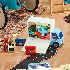 Vilac Jeu de logique en bois Chargez-le correctement ! Déménageurs