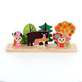 Vilac Jeu de logique en bois Construis-le correctement ! Forêt