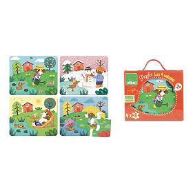 Vilac Puzzle en bois 4 saisons, Vilac