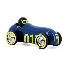Vilac Voiture en bois Old Sport Compet bleu foncé, Vilac