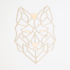 Tableau géométrique en bois - Loup - différentes couleurs, Elka Design