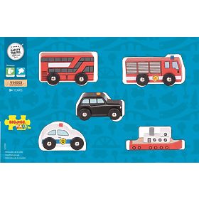 Bigjigs Rail Ville Voitures