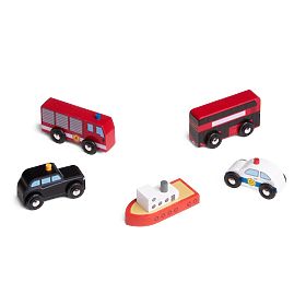 Bigjigs Rail Ville Voitures