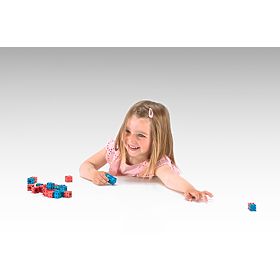 Wissner Cubes rouges et bleus 100 pcs