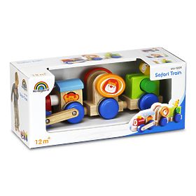 Wonderworld Train en Bois Safari