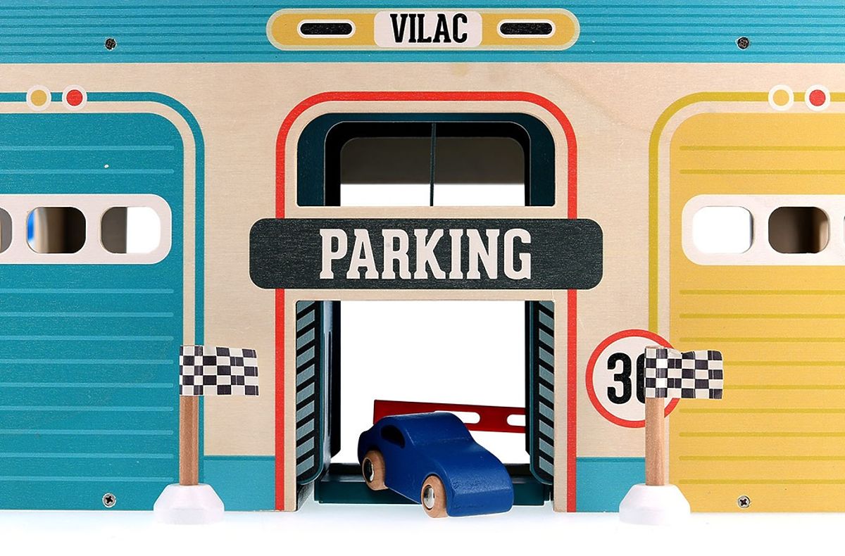Vilac Garage en bois vintage Vilacity