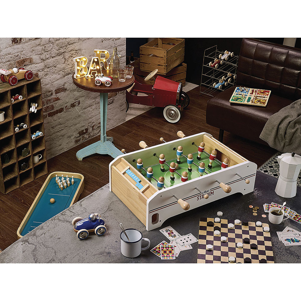 Vilac Voiture en bois mini Grand Prix vintage noire